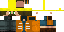 Minecraft skin texture, 64x32 legacy pixels