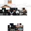 Minecraft skin texture, 64x64 pixels