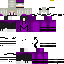 Minecraft skin texture, 64x64 pixels