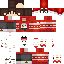 Minecraft skin texture, 64x64 pixels