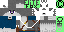 Minecraft skin texture, 64x32 legacy pixels