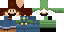Minecraft skin texture, 64x32 legacy pixels