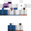 Minecraft skin texture, 64x64 pixels
