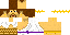 Minecraft skin texture, 64x32 legacy pixels