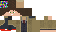 Minecraft skin texture, 64x32 legacy pixels