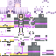 Minecraft skin texture, 64x64 pixels