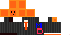 Minecraft skin texture, 64x32 legacy pixels
