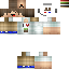 Minecraft skin texture, 64x64 pixels