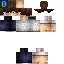 Minecraft skin texture, 64x64 pixels