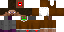 Minecraft skin texture, 64x32 legacy pixels