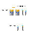 Minecraft skin texture, 64x64 pixels