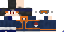 Minecraft skin texture, 64x32 legacy pixels