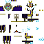 Minecraft skin texture, 64x64 pixels