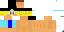 Minecraft skin texture, 64x32 legacy pixels