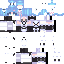 Blue Minecraft skin texture, 64x64 pixels