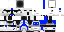 Minecraft skin texture, 64x32 legacy pixels
