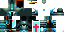 Minecraft skin texture, 64x32 legacy pixels