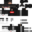 Minecraft skin texture, 64x64 pixels
