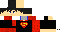 Minecraft skin texture, 64x32 legacy pixels