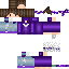 Minecraft skin texture, 64x64 pixels