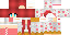 Minecraft skin texture, 64x32 legacy pixels