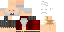 Minecraft skin texture, 64x32 legacy pixels