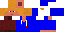 Minecraft skin texture, 64x32 legacy pixels