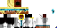 Minecraft skin texture, 64x32 legacy pixels