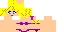 Minecraft skin texture, 64x32 legacy pixels