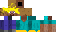 Minecraft skin texture, 64x32 legacy pixels