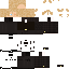 Black Minecraft skin texture, 64x64 pixels