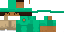 Minecraft skin texture, 64x32 legacy pixels