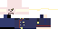 Minecraft skin texture, 64x32 legacy pixels