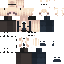 Orange Minecraft skin texture, 64x64 pixels