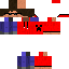Minecraft skin texture, 64x64 pixels