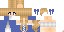 Minecraft skin texture, 64x32 legacy pixels