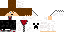 Minecraft skin texture, 64x32 legacy pixels