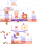 Minecraft skin texture, 64x64 pixels