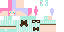 Minecraft skin texture, 64x32 legacy pixels