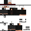Black Minecraft skin texture, 64x64 pixels