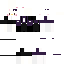 Black purple Minecraft skin texture, 64x64 pixels