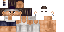 Minecraft skin texture, 64x32 legacy pixels