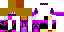 Minecraft skin texture, 64x32 legacy pixels