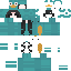 Minecraft skin texture, 64x64 pixels