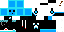 Minecraft skin texture, 64x32 legacy pixels