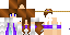 Minecraft skin texture, 64x32 legacy pixels