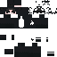 Black Minecraft skin texture, 64x64 pixels