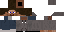 Minecraft skin texture, 64x32 legacy pixels