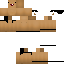 Orange Minecraft skin texture, 64x64 pixels