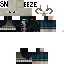 Minecraft skin texture, 64x64 pixels